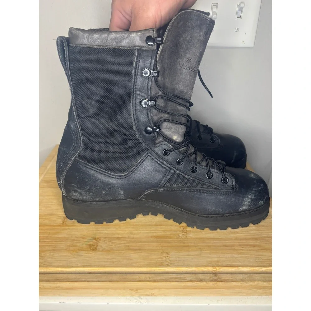 Belleville Mens 9R Gore-Tex Waterproof Leather Combat Tactical Boots Black 9301